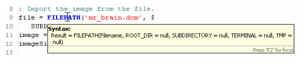 IDL workbench