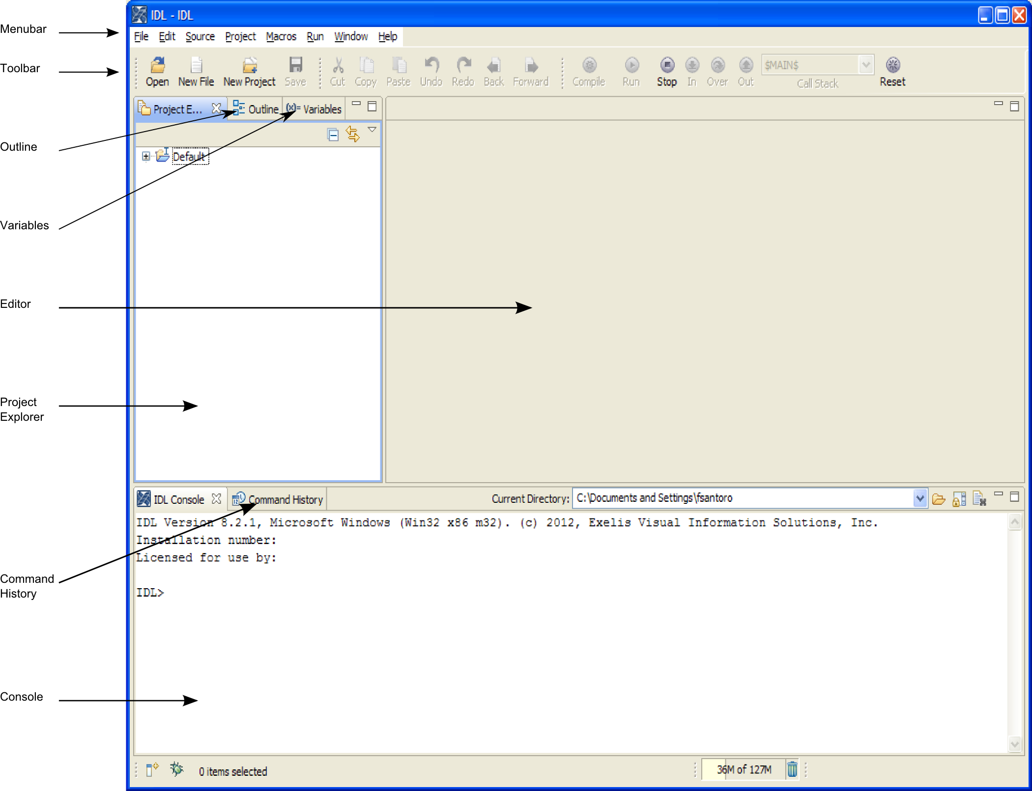 IDL workbench