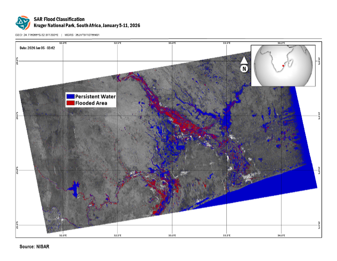 Flood classification map