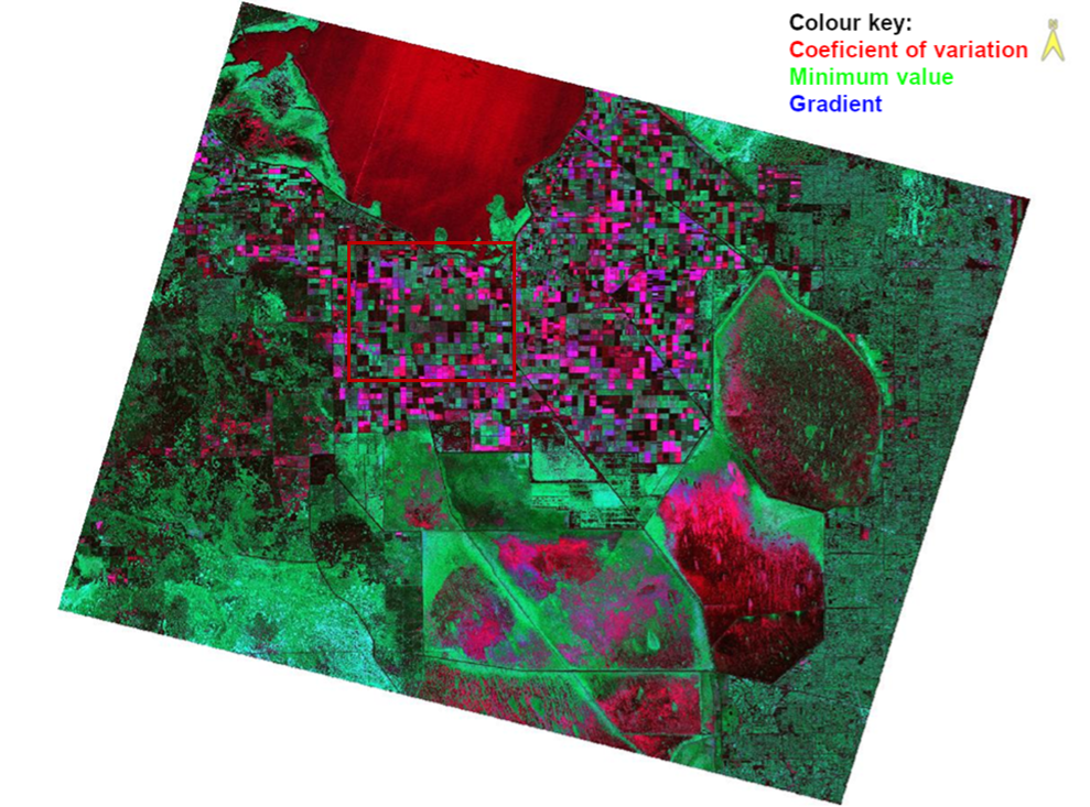 Color composite image of Everglades Agricultural Area
