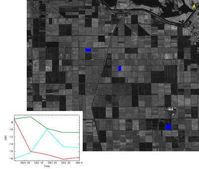 Intensity time series and ROI locations