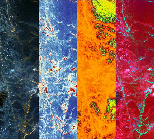 Oil spill hyperspectral example
