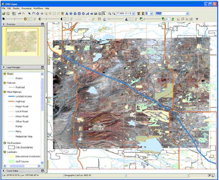 Figure 10b: ENVI Tools for Vector Editing 