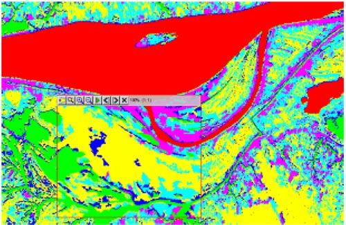 Figure 6: ENVI Post-Classification Clean-up